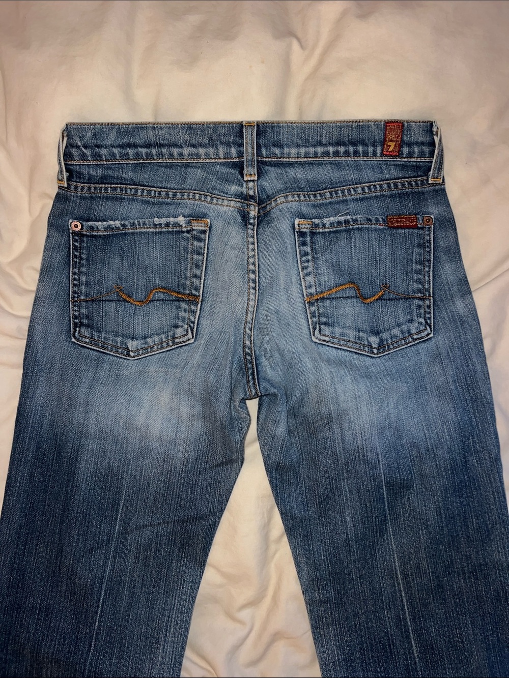 Y2K 7 For All Mankind Bootcut Jeans - Medium Blue Wash